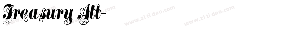 Treasury Alt字体转换